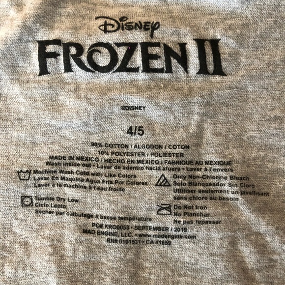 Set of Frozen Elsa Anna 4/5 Girls Shirts NWT - Picture 6 of 10